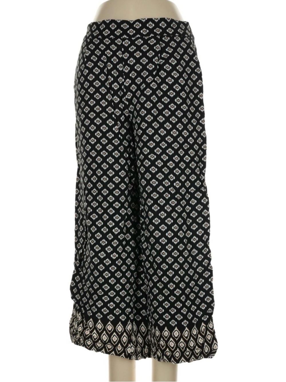 LOFT Geometric Wide-Leg Pants